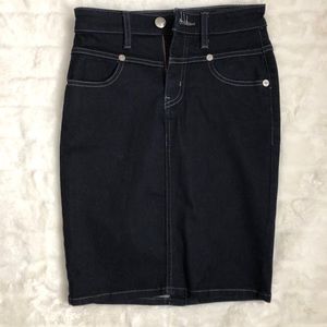 Guess Jeans indigo high waisted jean skirt